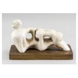 Henry Moore UK Plaster Maquette Letter Holes 1974