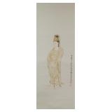 Jao Tsung-I b.1917 Chinese Gold Ink Silk Scroll