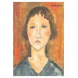 Amedeo Modigliani Italian Oil/Canvas Portrait