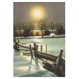 Kim Suk Hwan Korean-Canadian Oil/Canvas Landscape