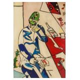 Marc Chagall French Impressionist Acrylic on Panel