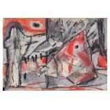 Andre Masson French Modernist Mixed Media on Paper