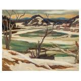 A Y Jackson Canadian Oil on Panel Landscape