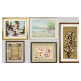 Group of 5 Prints and Textiles