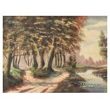 J. Rierisuyk European Oil on Canvas Landscape