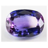 13.70ct Oval Cut Purple Alexandrite Gem GGL Certif