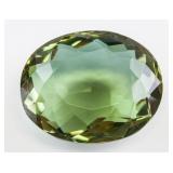 90.50ct Oval Cut Green Alexandrite Gem GGL COA