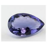 28.90ct Pear Cut Purple Amethyst Gem GGL COA