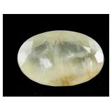 12.70ct Oval Cut Yellow Heliodor Beryl AGSL Certif