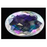 14.80ct Oval Checker Rainbow Mystic Quartz GGL