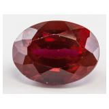 22.85ct Oval Cut Blood Red Ruby Gem GGL Certificat