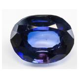 14.10ct Oval Cut Blue Sapphire Gem GGL Certificate