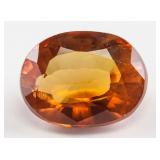 14.28ct Round Cut Orange Sapphire Gem