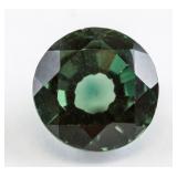 6.00ct Round Cut Green Sapphire Gem AGSL COA