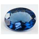 5.75ct Oval Cut Blue Tourmaline Gem GGL COA