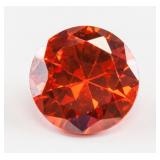 7.33ct Round Cut Organe Zircon Gem