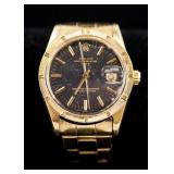 Rolex Oyster 18k Gold Perpetual Date Men