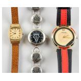 3 Assorted Gucci Seiko and Fido Dido Watches
