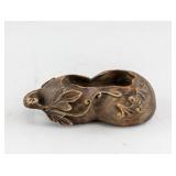 Chinese Wood Carved Gourd Waterpot