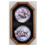 Lena Liu 2-Piece Porcelain Plates Framed