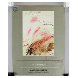 Cy Twombly Signature on Single Leaf Magazine Page