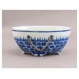 Chinese Blue & White Porcelain Bowl Yongzheng Mark