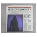 2009 Original Globe & Mail Michael Jackson's Death
