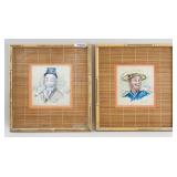 Watercolor on Papers Signed Erika MacPhee 2pc