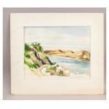 Vintage Watercolor on Paper Signed TR '79