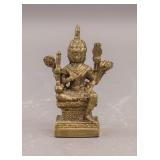 Thailand Brass Brahma Four Faces Buddha Sculpture