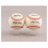 Rare Jim Rooker & Roger Craig Signed Baseballs 2pc
