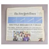 2003 New York Times Space Shuttle Disaster