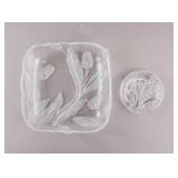 Mikasa Nadine Frosted Tulip Square & Round Plates