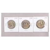 1976 USA Washington Quarter Coins 3pc