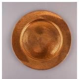 American Hammered Copper Charger Plate