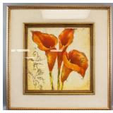 Litho on Paper Orange Lilies by Stefania Ferri