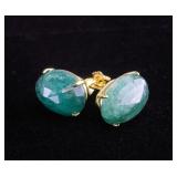 14.20 Silver Emerald Earrings Jewel Scan Appraisal