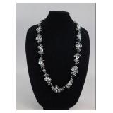 Sterling Silver Beads & Gemstones Necklace