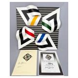 Polychrome Sculpture Signed Omar Rayo w/ COA 