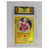 2009 Rookie Gold Card Stephen Curry LOC 10