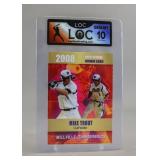 2008 High School Rookie Card Mike Trout LOC 10