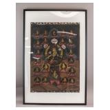 Tibetan Mixed Media on Paper Thangka