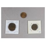 1905, 1933-34 Hong Kong Coins 3pc