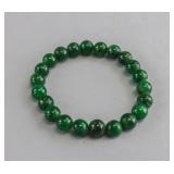 Chinese Green Hardstone Beads Bangle