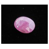 3.8ct Oval Natural Mozambique Ruby w/ Appraisal