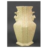 Chinese Guan Ware Hexagonal Porcelain Vase