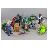 Box of Vintage Japanese Monster & Rider Figurines