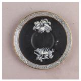 Antique Pratt Fenton Stapled Greek Plate