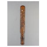 Antique Japanese Carved Bamboo Page Turner