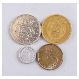 Vintage Netherlands Coins 4pc